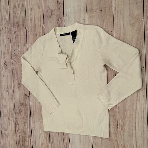 RAISEY women cream Long Sleeve Sweater/size S - Picture 2 of 8